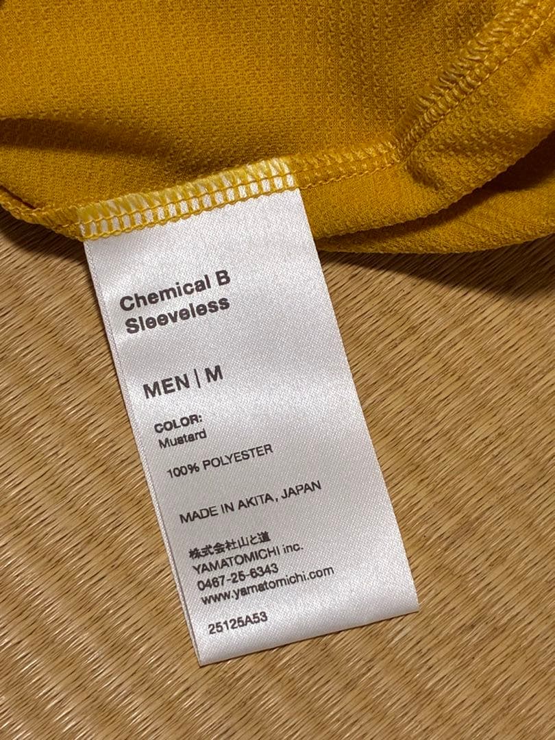 Chemical B Sleeveless タンクトップ M マスタード