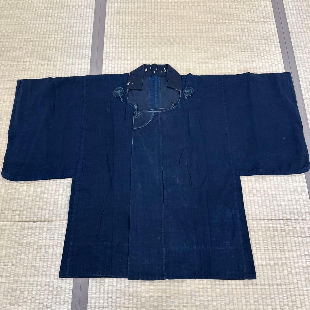 藍染木綿　道行　江戸時代　古布