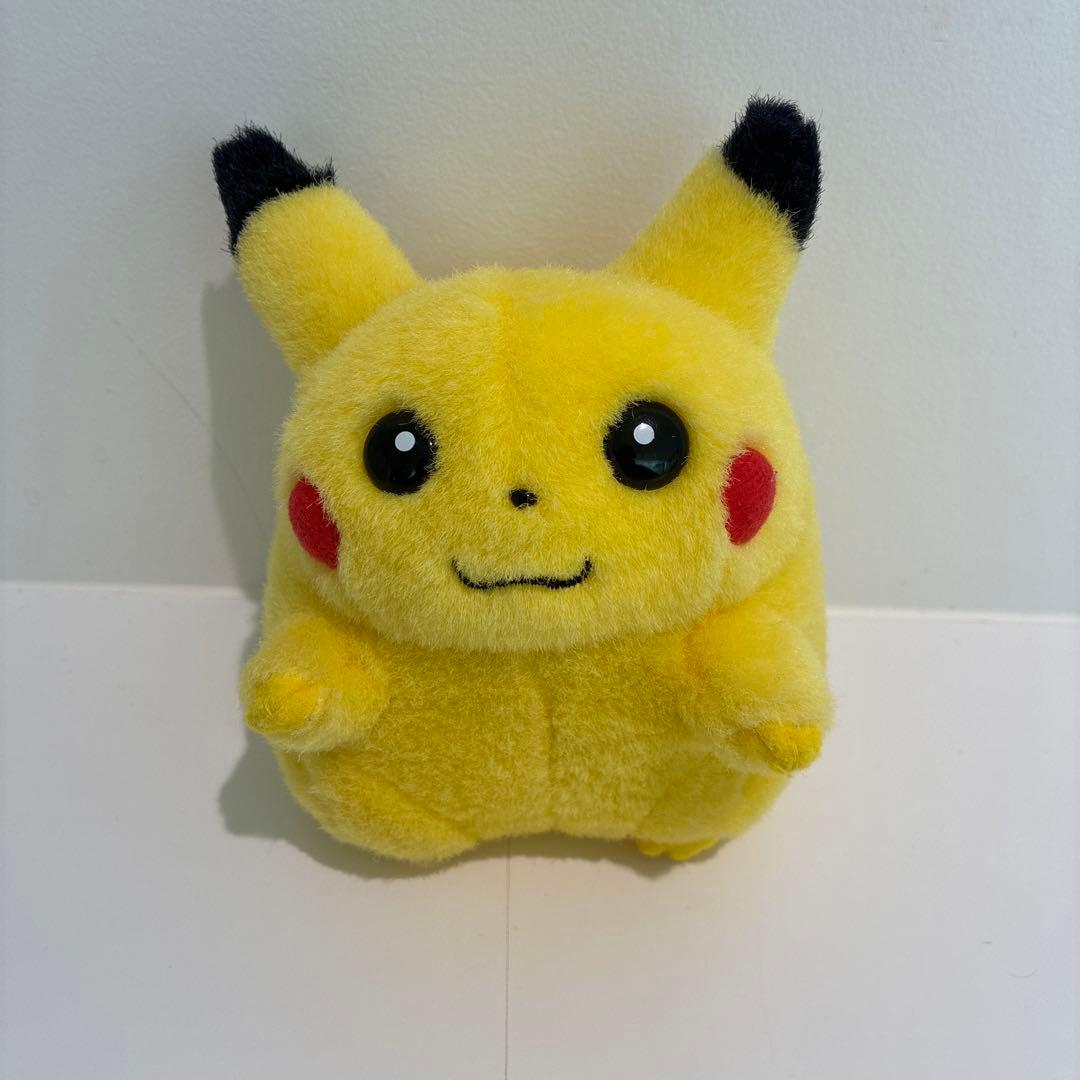 TOMY ポケモン ピカチュウ ぬいぐるみ おなかを押すとなく 初期 レトロ