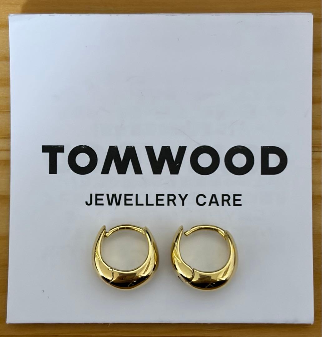 TOM WOOD ゴールド フープピアス Ice Huggies Gold
