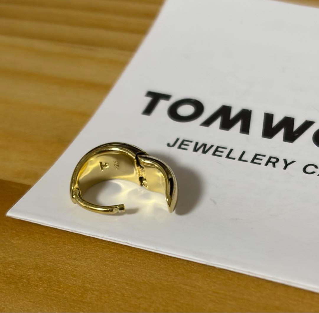 TOM WOOD ゴールド フープピアス Ice Huggies Gold