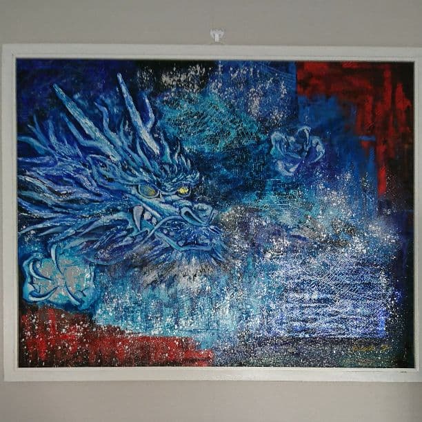 油絵 絵画 (青龍)