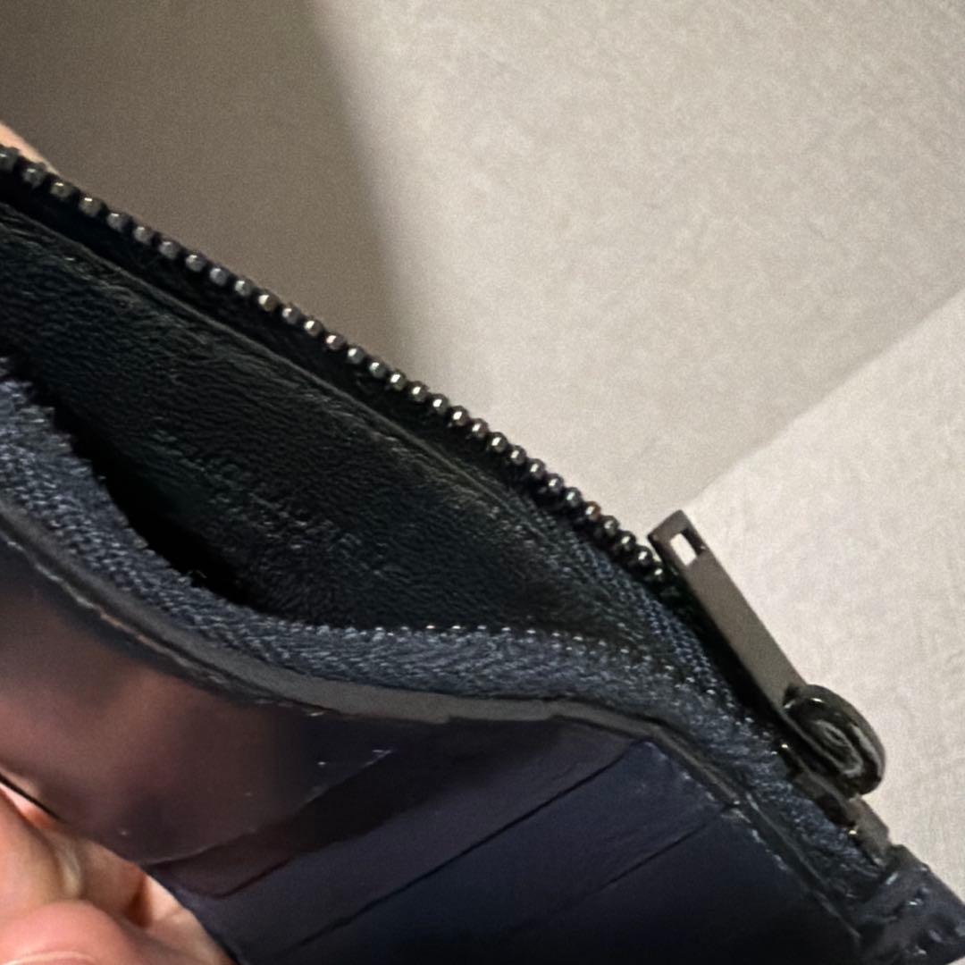 【新品】Saint Laurent フラグメントケース カーフレザー　ネイビー