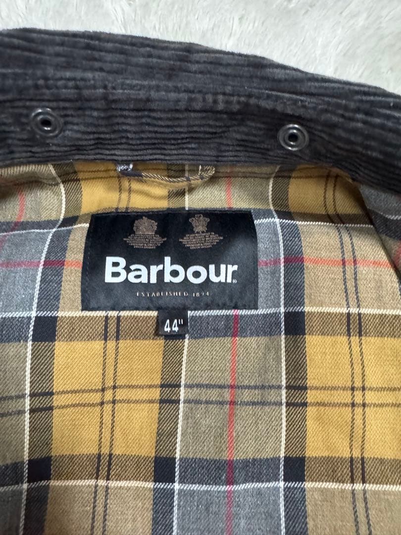 美品 BARBOUR トランスポート ワックスジャケット グレー44