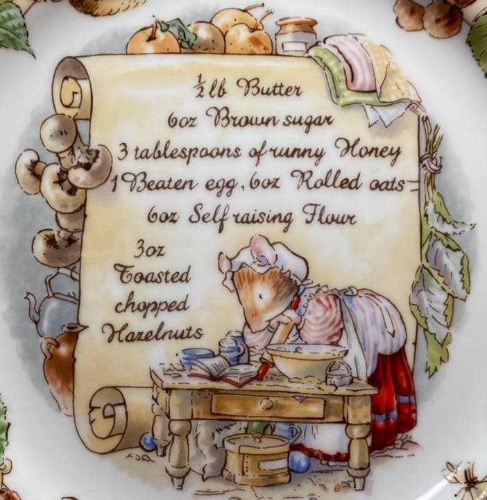 微スレ ブランブリーヘッジ レシピプレート③ハニーアンドナッツビスケット 未使用