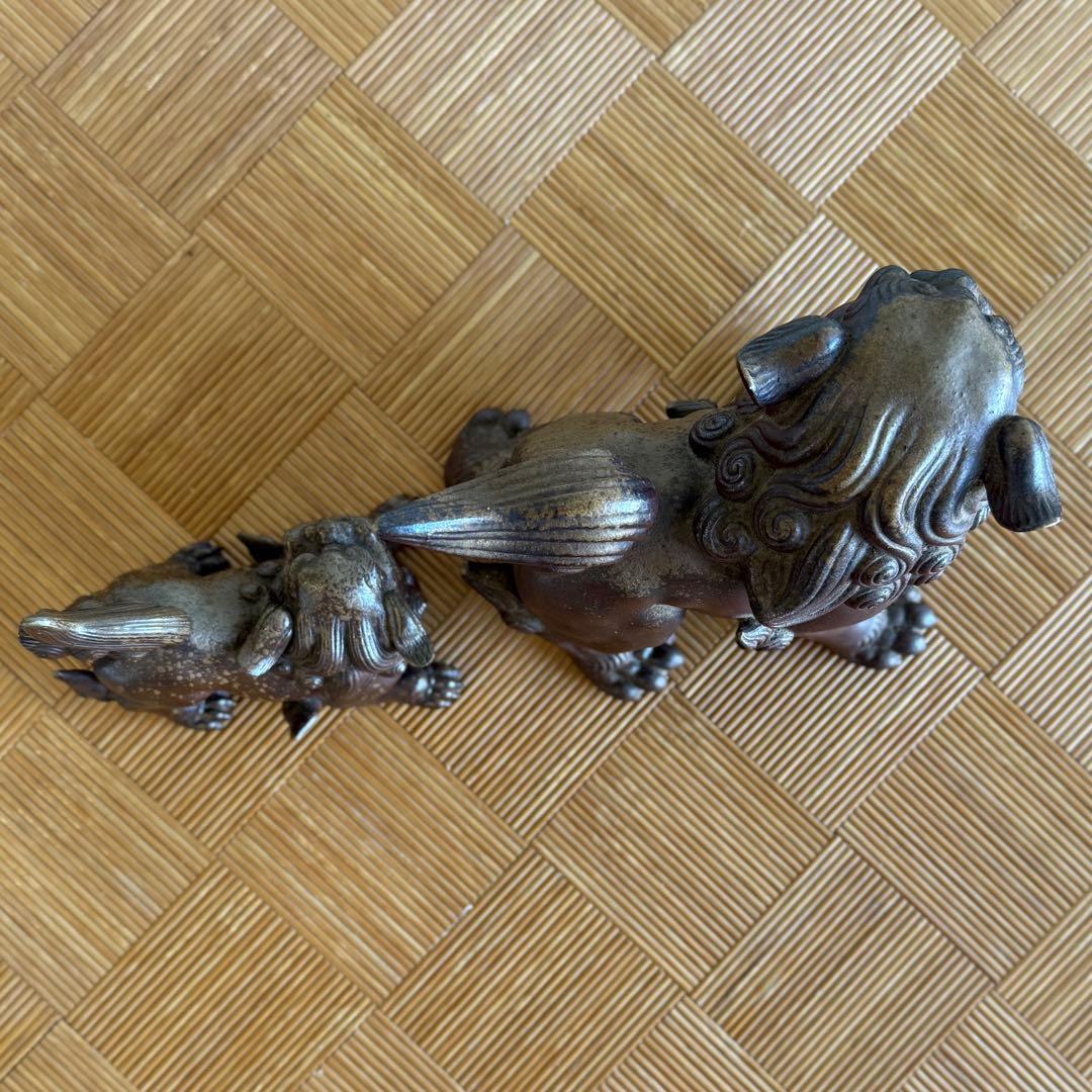 G*n様 SNT935 古備前 名工 香山 造 獅子 狛犬 玉乗り獅子 備前焼