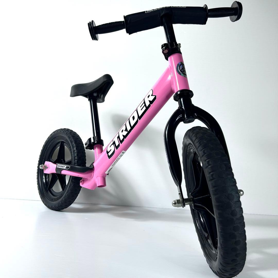 極美品☆STRIDER SPORT バランスバイク ペダル無し ピンク 桃色