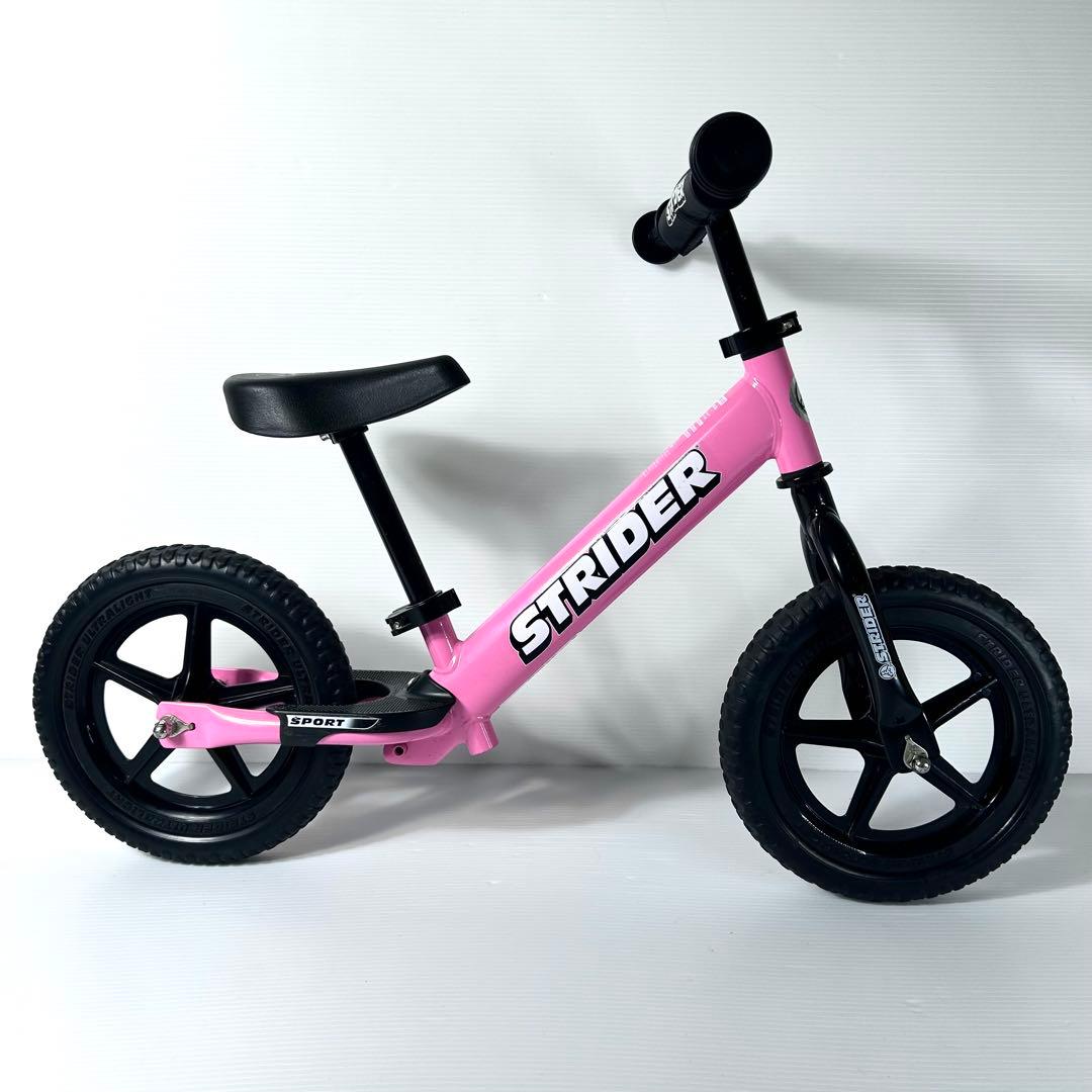 極美品☆STRIDER SPORT バランスバイク ペダル無し ピンク 桃色