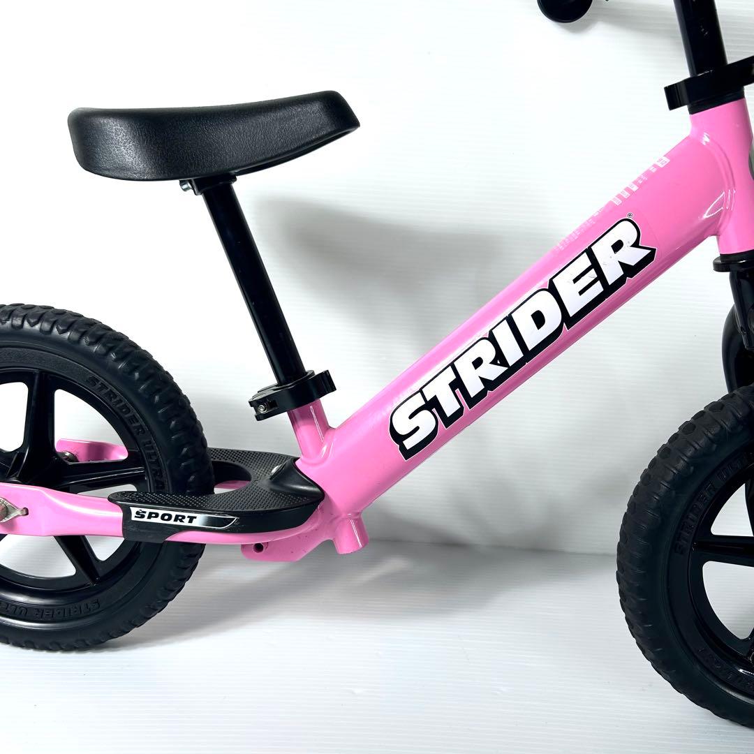 極美品☆STRIDER SPORT バランスバイク ペダル無し ピンク 桃色