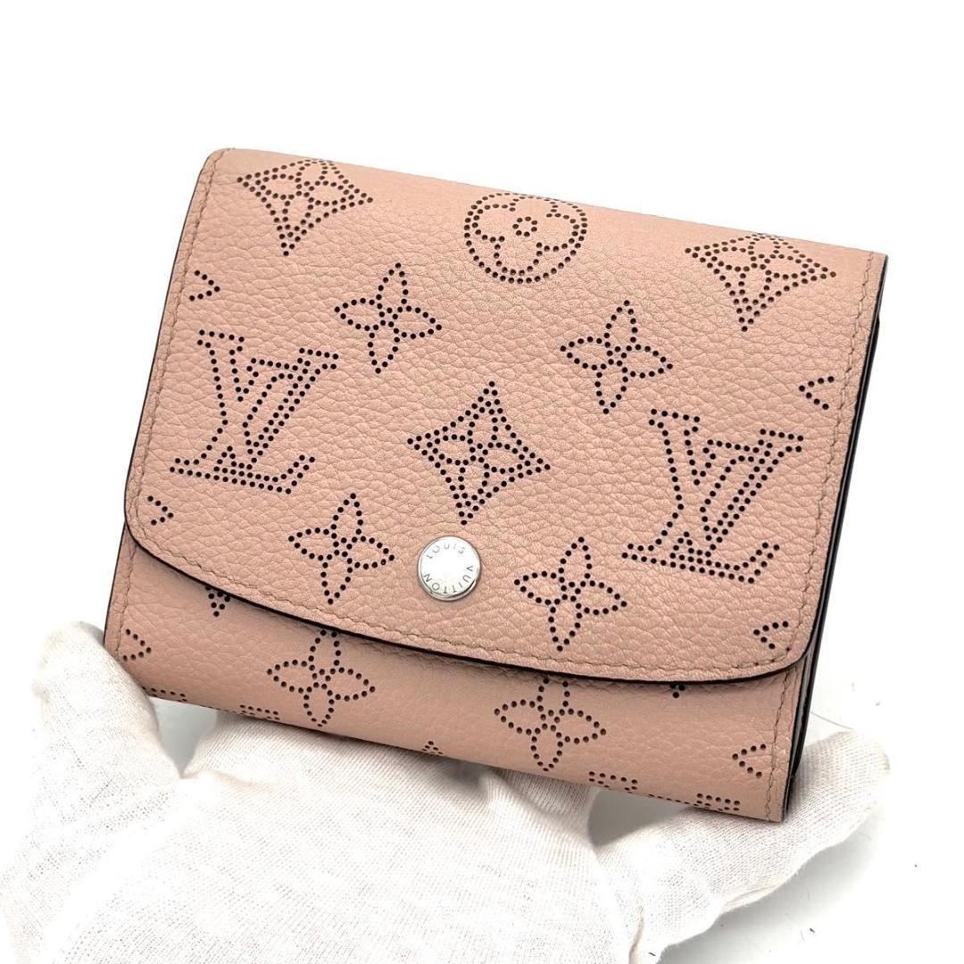 【新型IC】ルイヴィトン マヒナ イリス コンパクト 二つ折り財布 ピンク