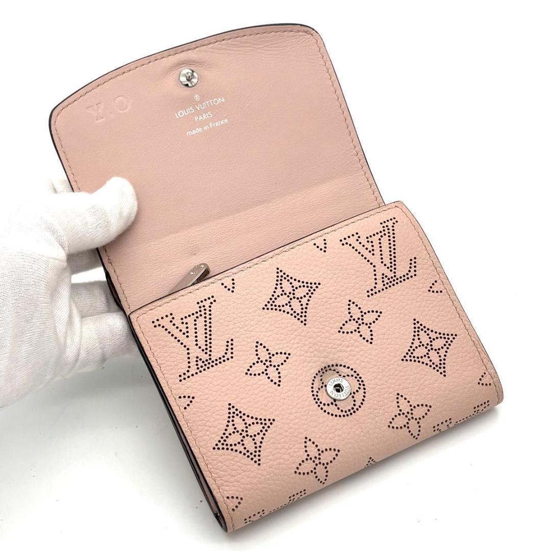 【新型IC】ルイヴィトン マヒナ イリス コンパクト 二つ折り財布 ピンク