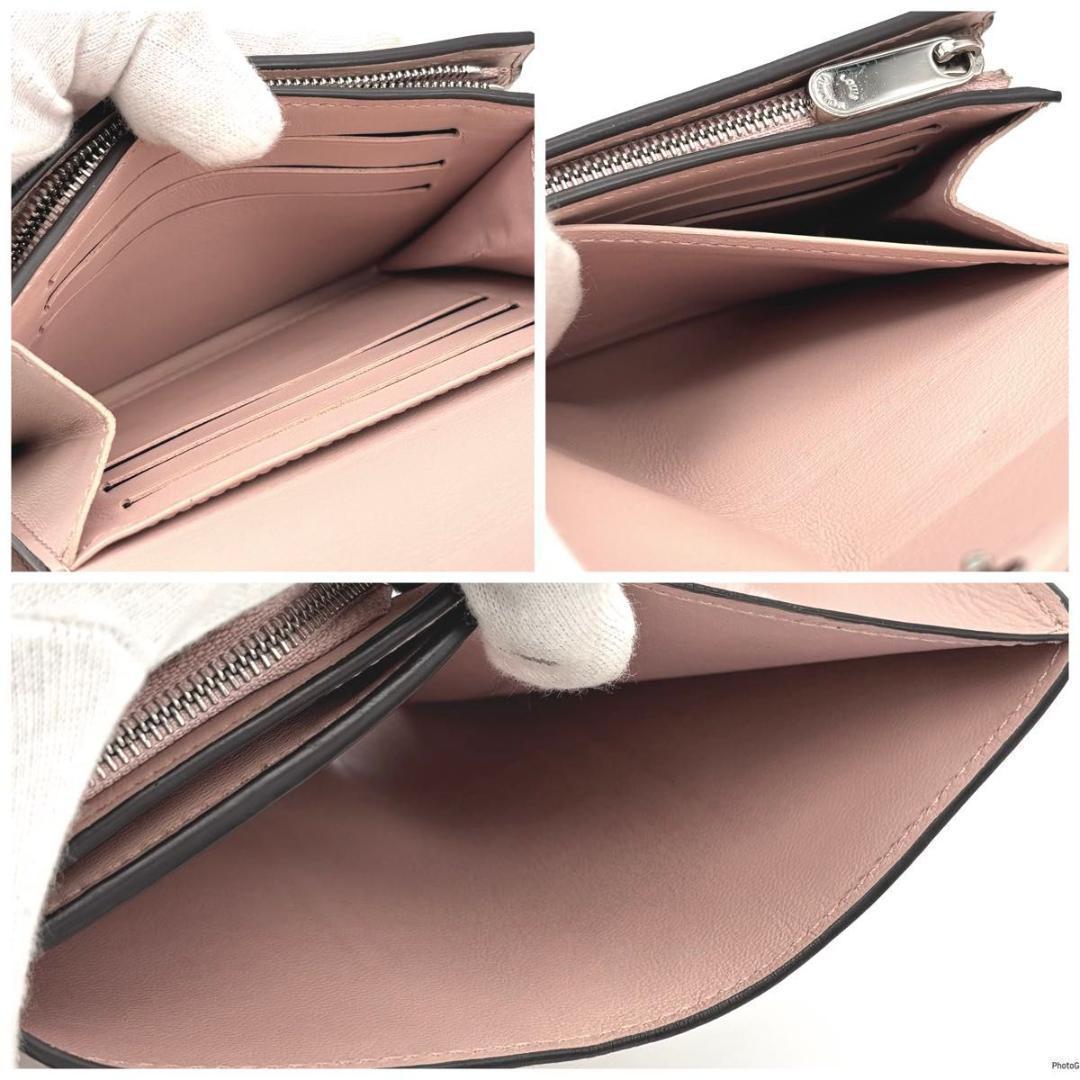 【新型IC】ルイヴィトン マヒナ イリス コンパクト 二つ折り財布 ピンク