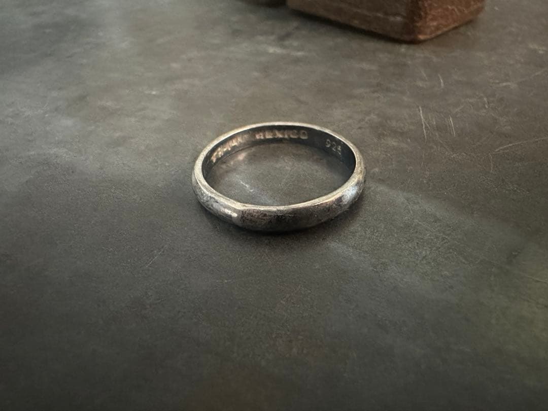 希少　ヴィンテージ　メキシコ　シルバー　925 プレーン　リング　アンティーク