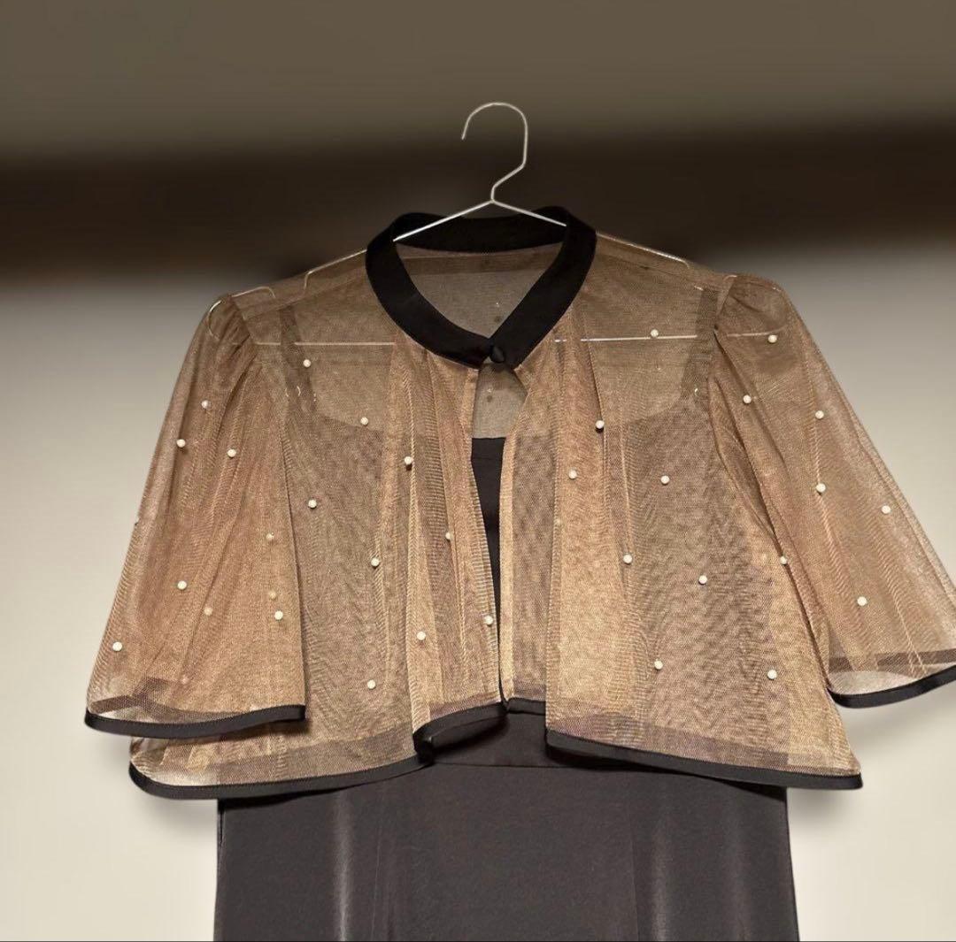 【LEJA】パールパイピングボレロ2WAYマーメイドワンピースドレス Mサイズ