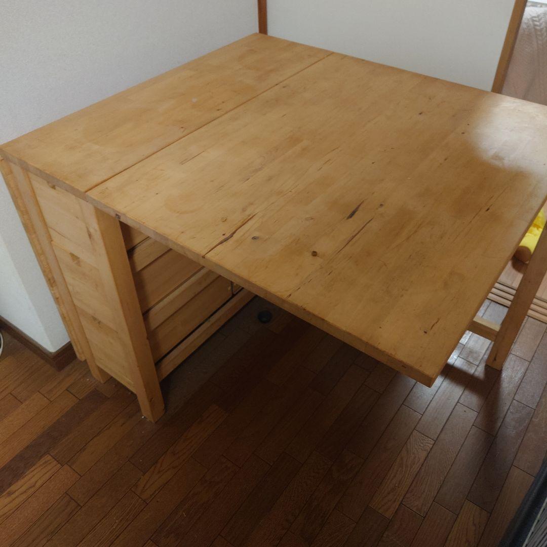 IKEA 使用感あります ノールデン　ゲートレッグテーブル