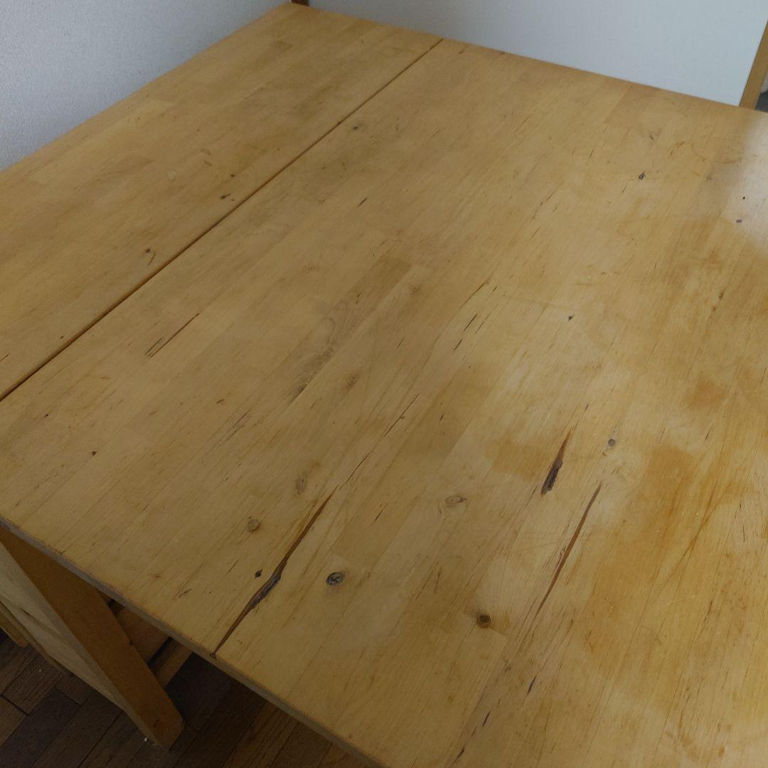 IKEA 使用感あります ノールデン　ゲートレッグテーブル