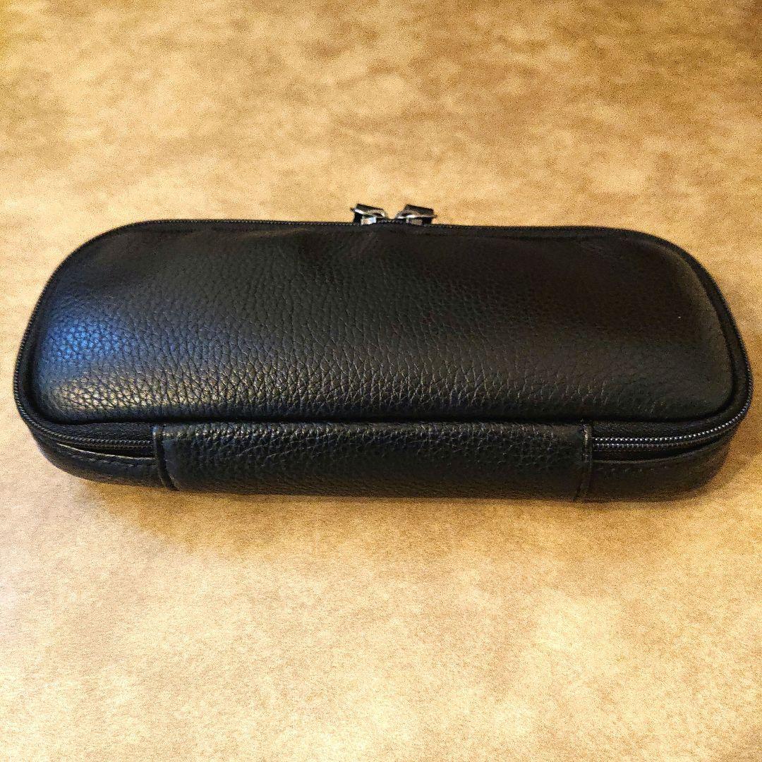 SEASAR OctFoldペンケース エンボスレザー ブラック