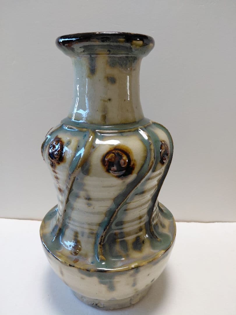 琉球壺屋焼　小橋川源慶作　ゲンケイ印あり　　約34センチ　最終価格