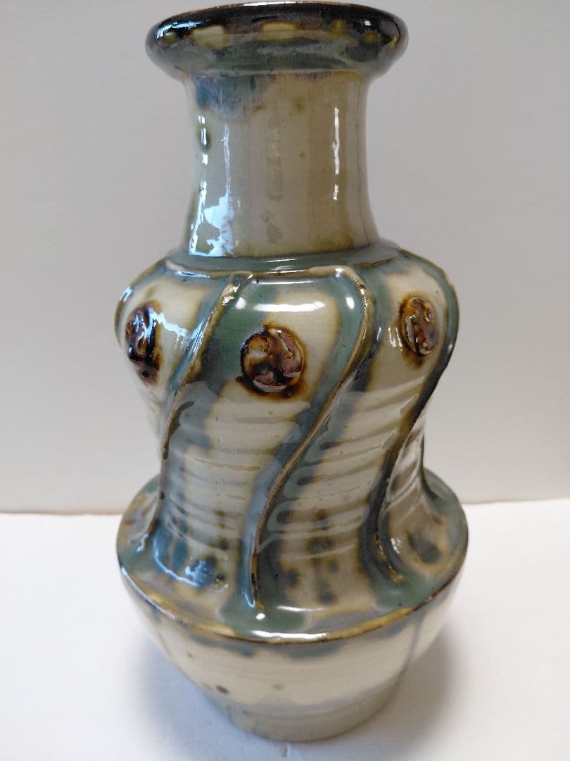 琉球壺屋焼　小橋川源慶作　ゲンケイ印あり　　約34センチ　最終価格