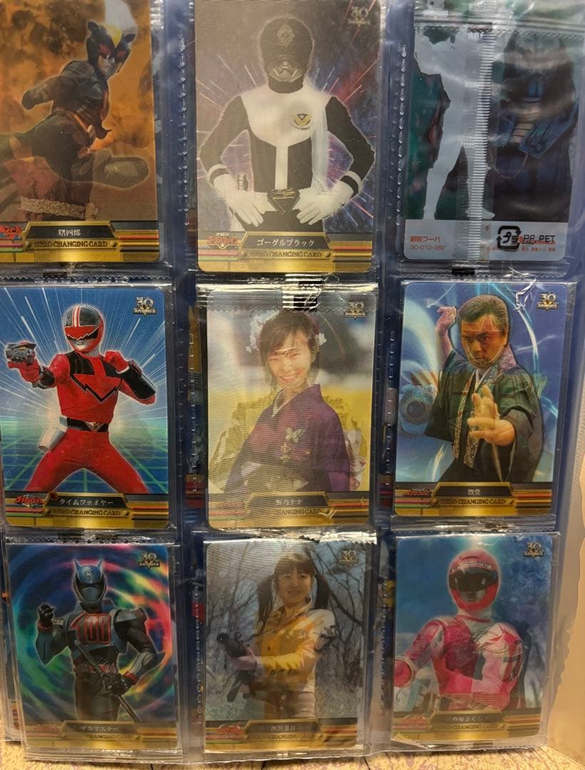 スーパー戦隊30周年アニバーサリーカード　透明袋未開封　１４２枚セット