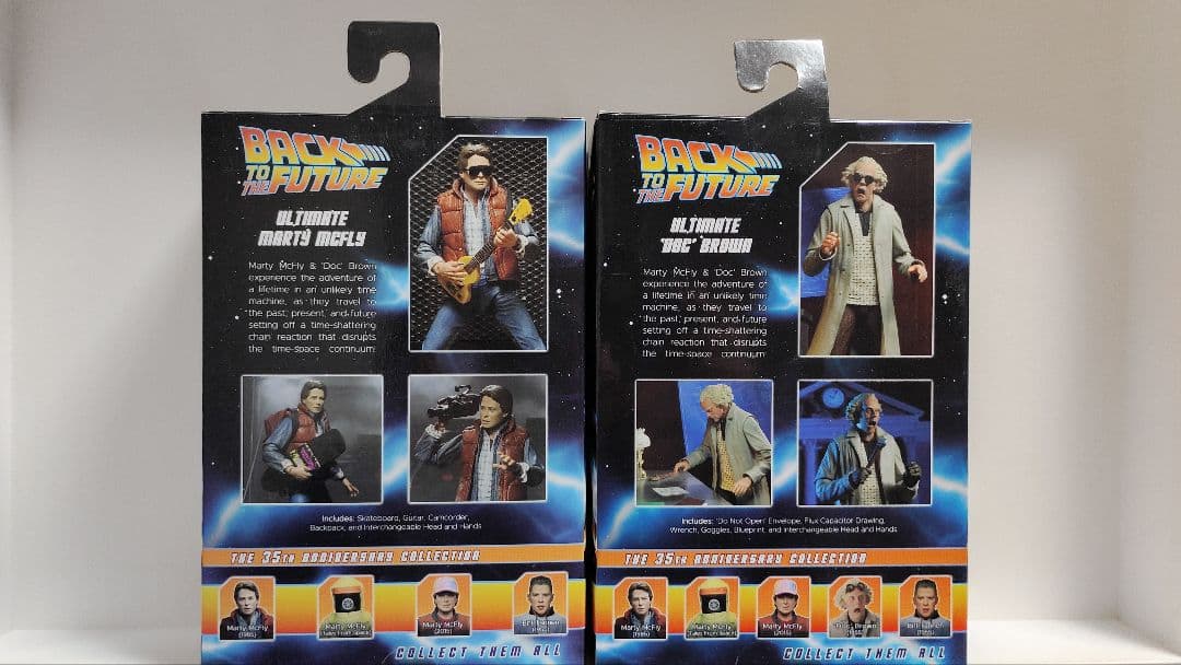 NECAバックトゥザフューチャー　ドク＆マーティセット売りフィギュア