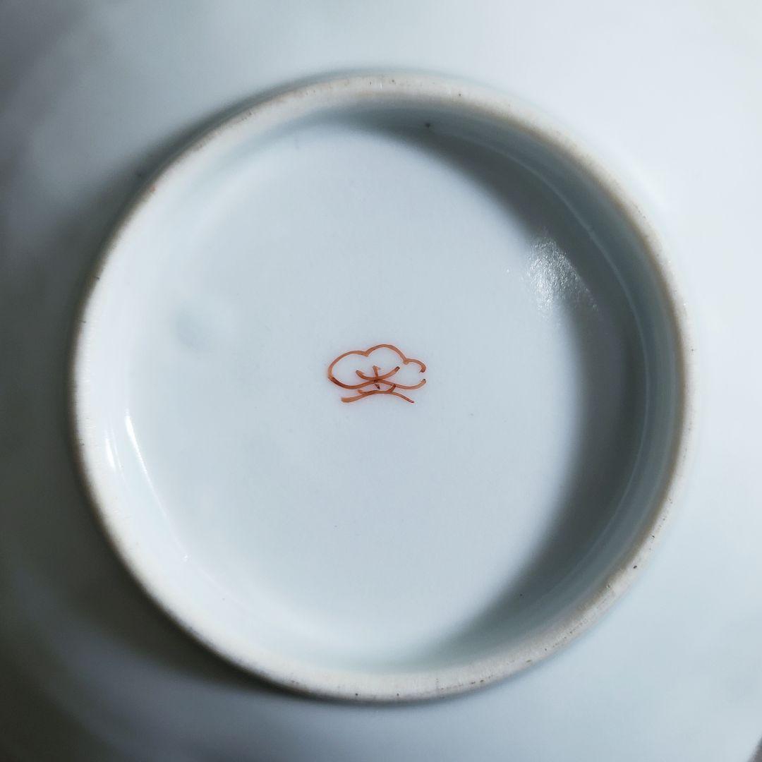 花形皿　変形皿　鳳凰　桐文様　古伊万里　柿右衛門様式　梅花　桜　窯印　明治　イ号