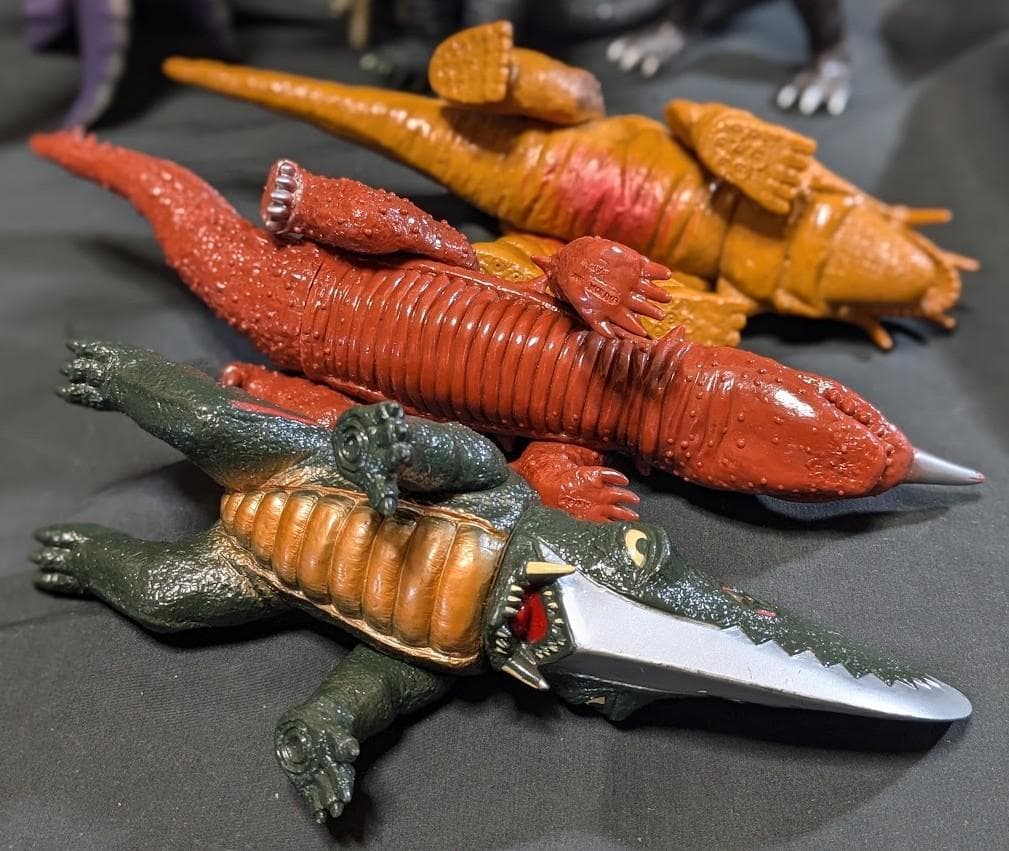 昭和ガメラ＆登場怪獣（バンダイ）ソフビフィギュア・コンプリート７体セット