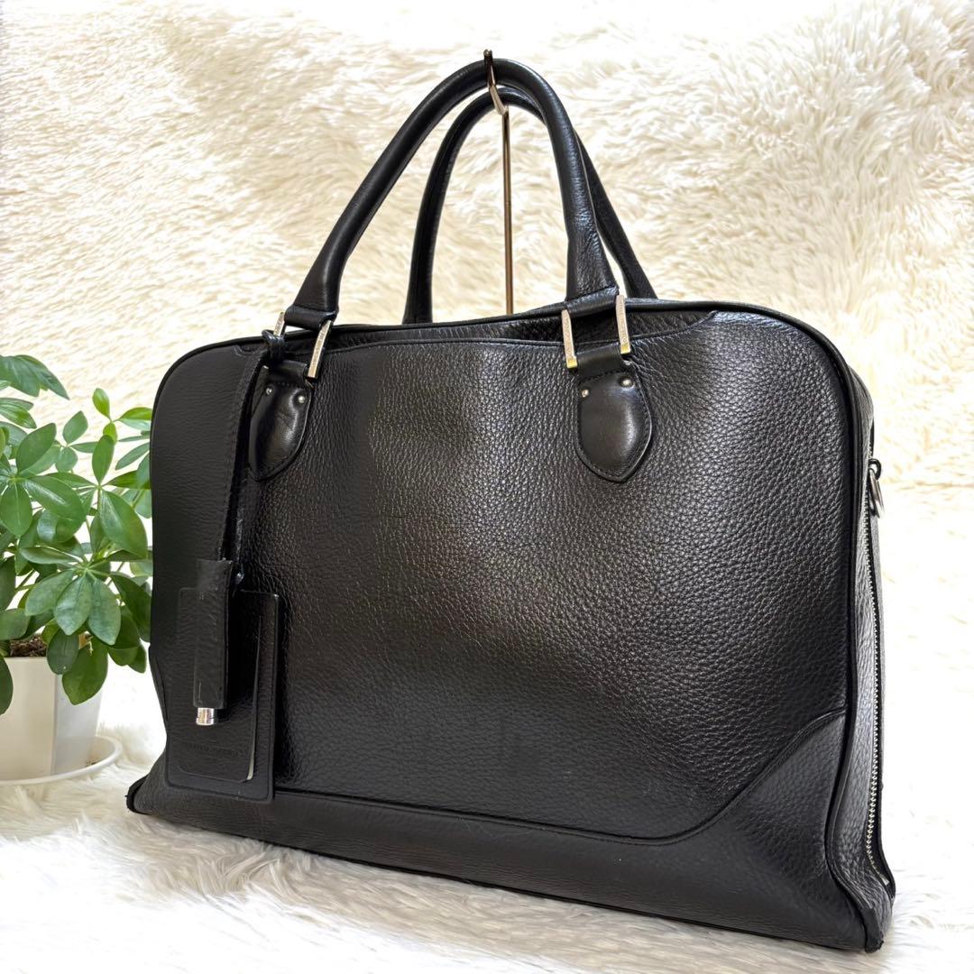 【美品】PELLE MORBIDA MB050 ビジネスブリーフバッグ　2室　黒