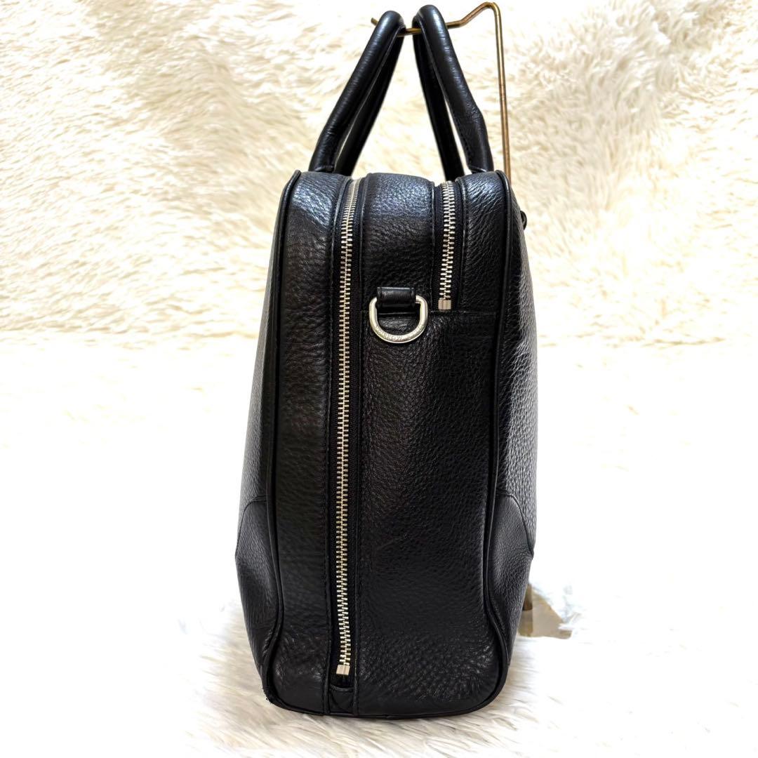 【美品】PELLE MORBIDA MB050 ビジネスブリーフバッグ　2室　黒