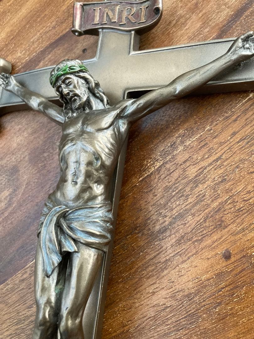 希少　イエスキリスト　十字架オブジェ　壁掛け　インテリア　教会　アンティーク