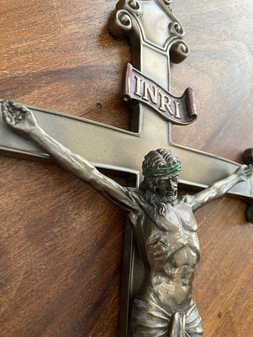 希少　イエスキリスト　十字架オブジェ　壁掛け　インテリア　教会　アンティーク