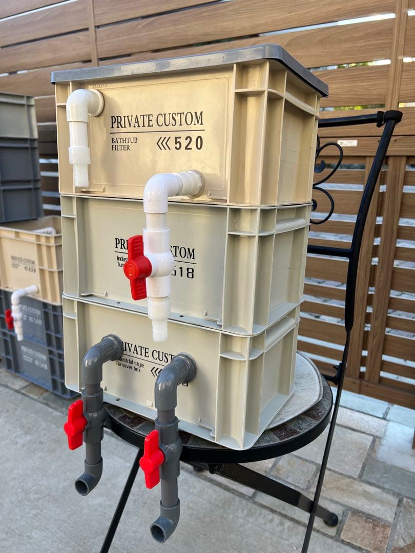 25w水中ポンプ付き　沈殿物理生物一体型濾過槽　アクアリウム外部式濾過装置器