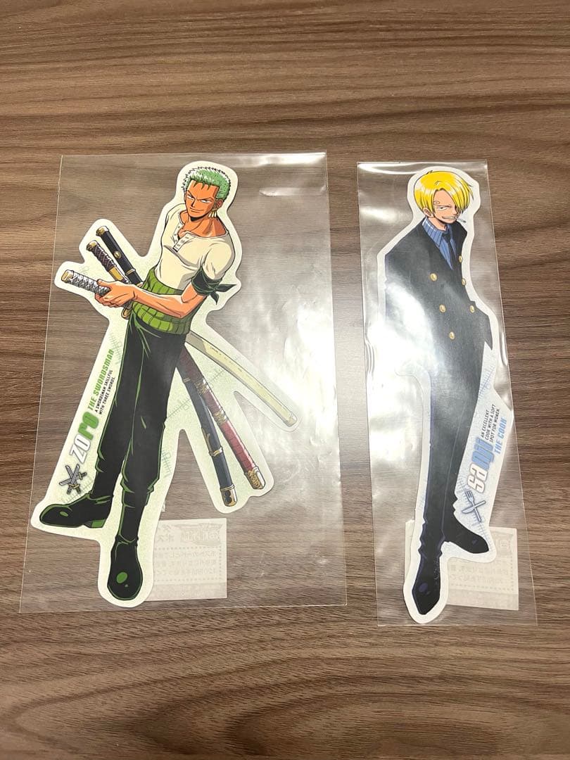 初期レア　ワンピース　ダイカットポストカード　ロロノアゾロ　サンジ