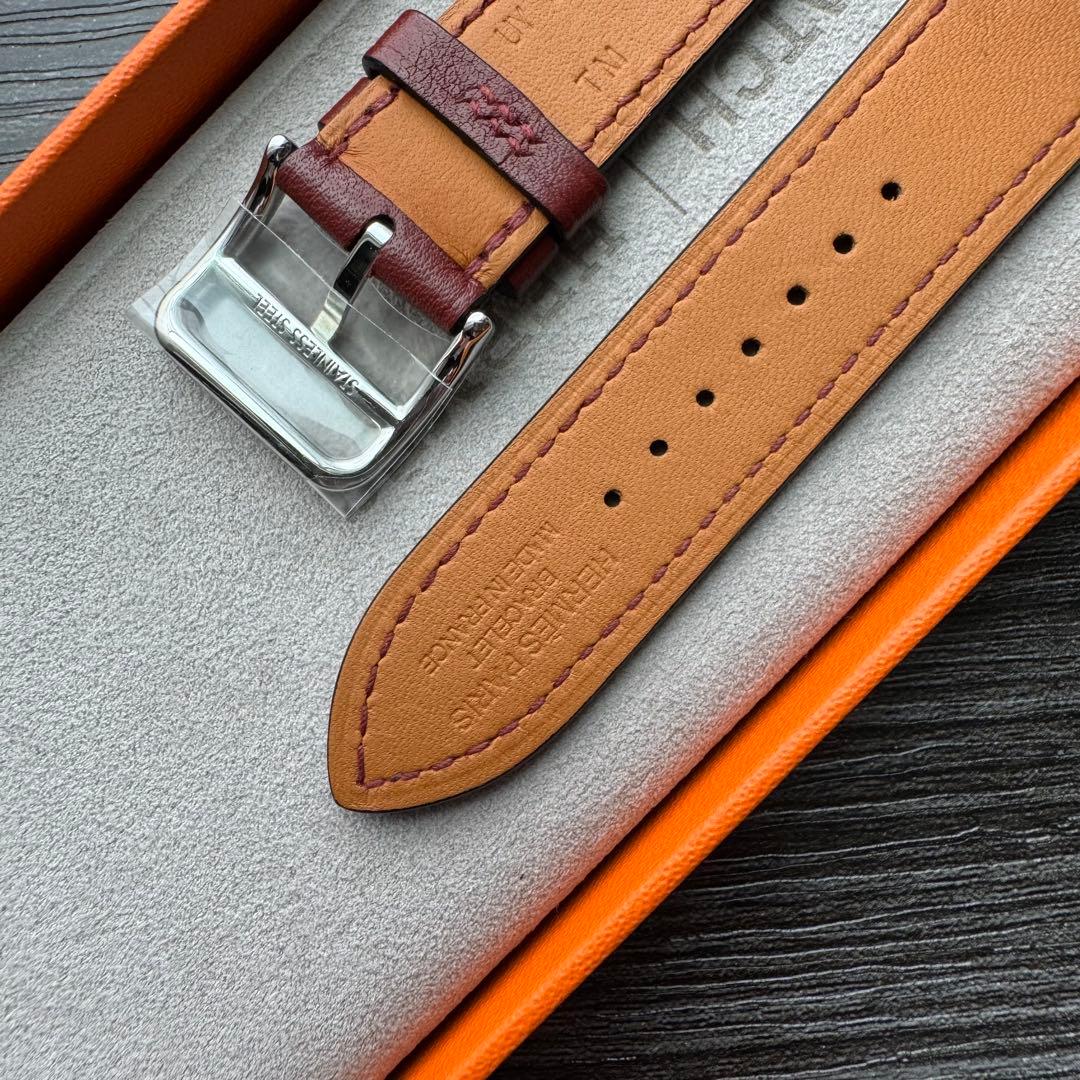 2565 未使用　Apple Watch エルメス　サーキット　ルージュ　レザー