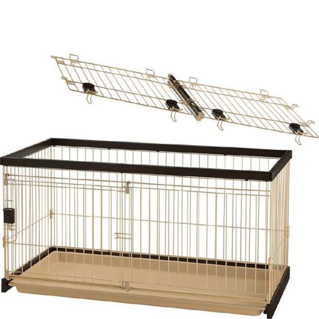【美品】リッチェルコジマ犬用ケージ120-60（サークル屋根付き）