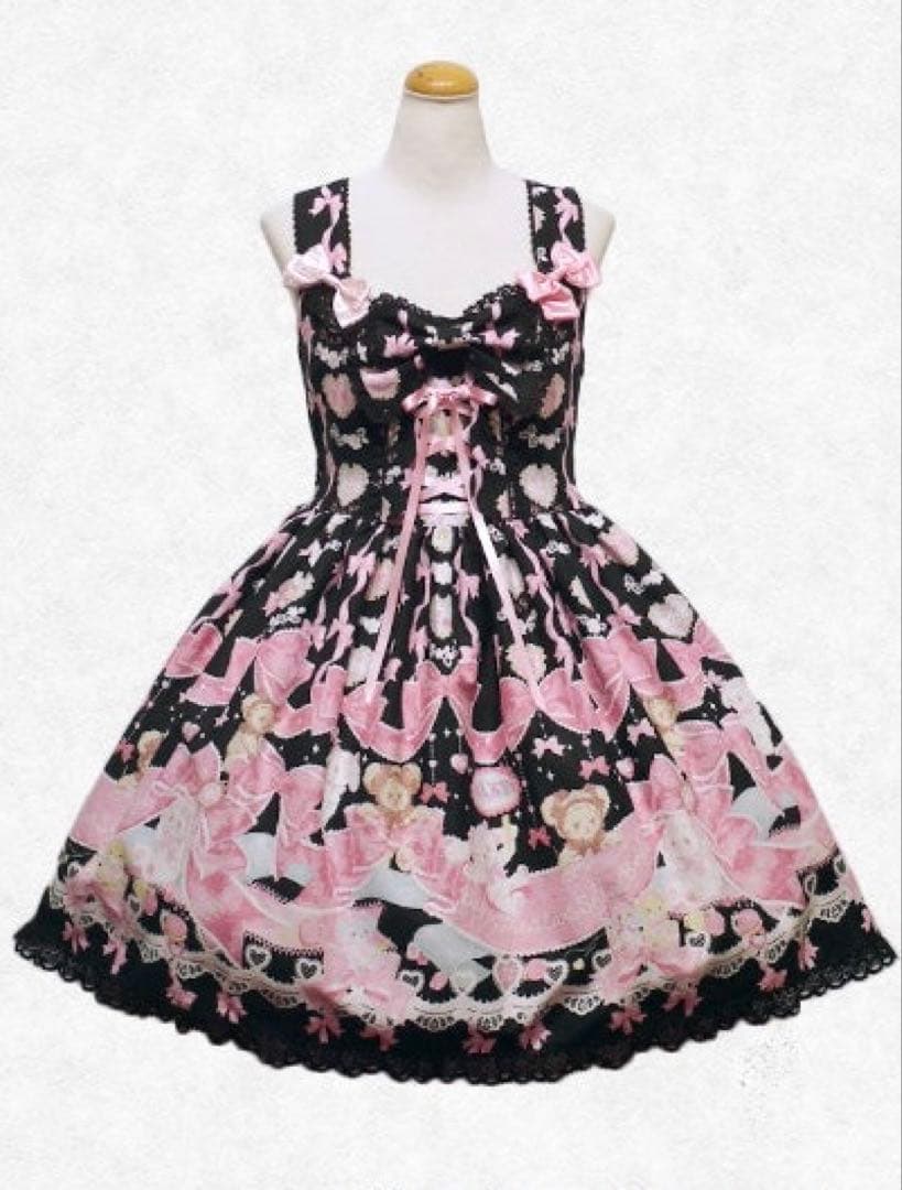 くみゃちゃんのRibbonC'estBonBelle Journee柄JSK1型