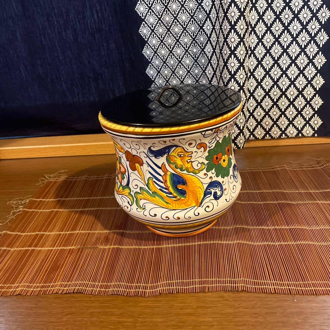 ♦︎【美品❤️水指】 茶道具　イタリア製　陶器　♦︎