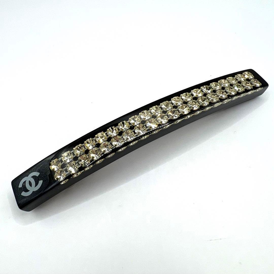 【極美品】シャネル バレッタ ココマーク ラインストーン ヘアアクセサリー