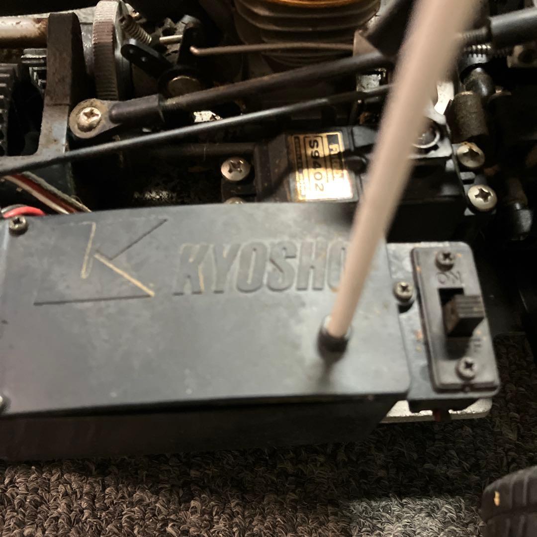 シルバー 4WD ラジコンカー　エンジンカー