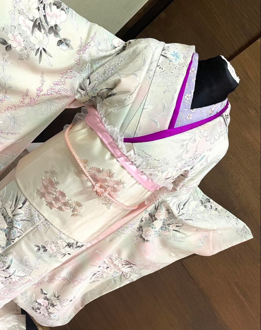 振袖 フルセット6点セット15800円正絹サイズM売り切り終了