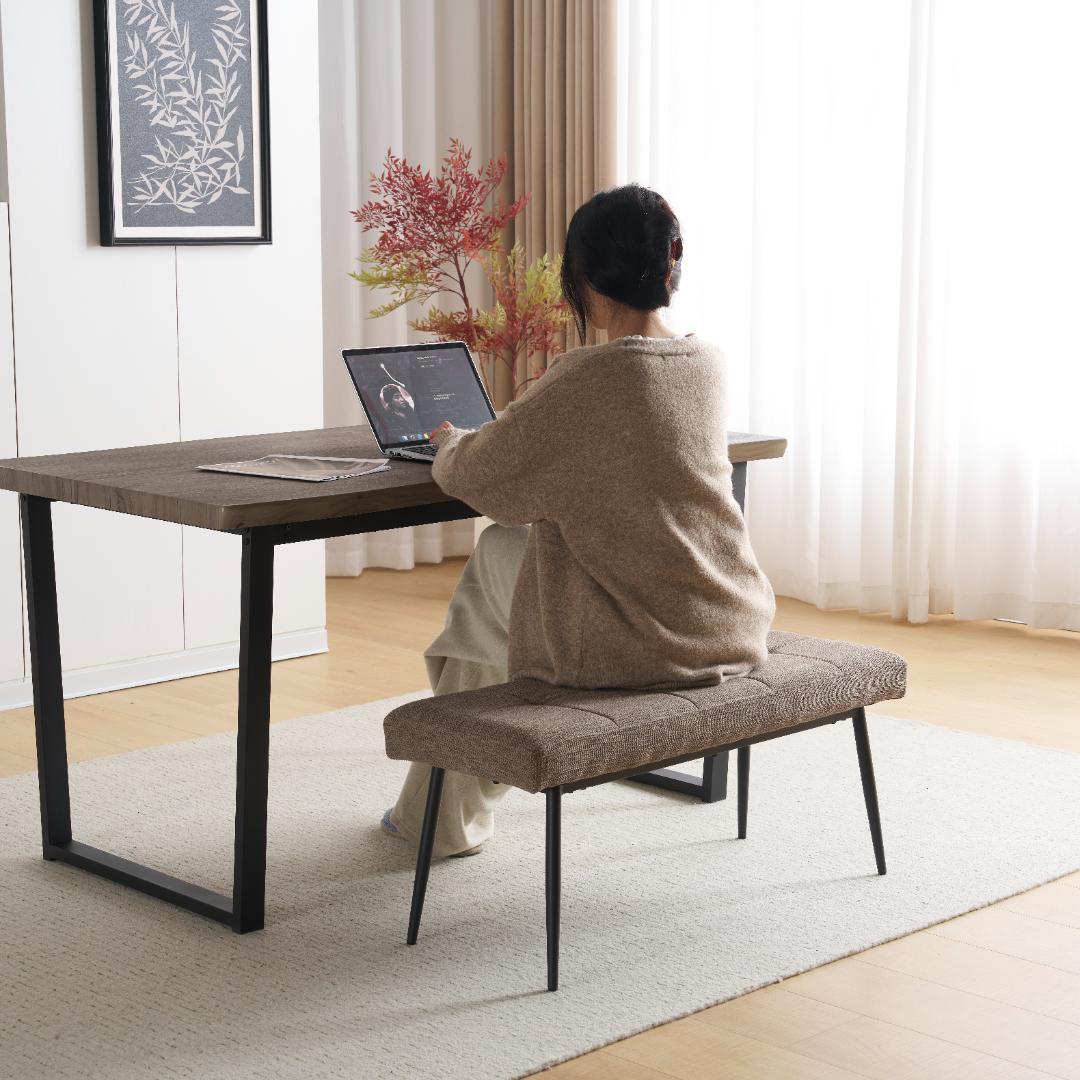 【テーブル単品】ダイニングテーブル 4人用 2人用 幅140　GRAY