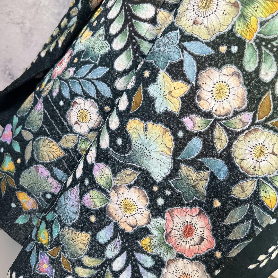 振袖　フルセット　辻が花　翠山工房　銀通し　豪華　本加工　華やか