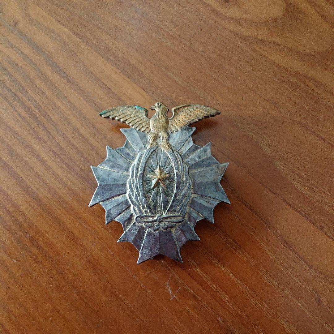 満州派遣 関東軍飛行隊 記念章 日本軍 鷲エンブレムの金属製バッジ