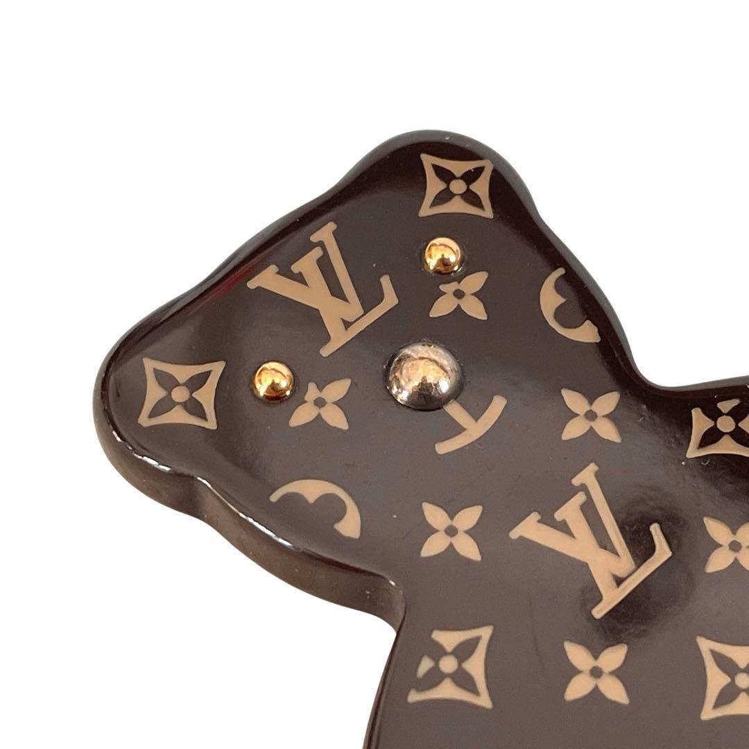 《超美品》ルイヴィトン モノグラム ブロッシュ ヌヌールス テディ ベア 茶系