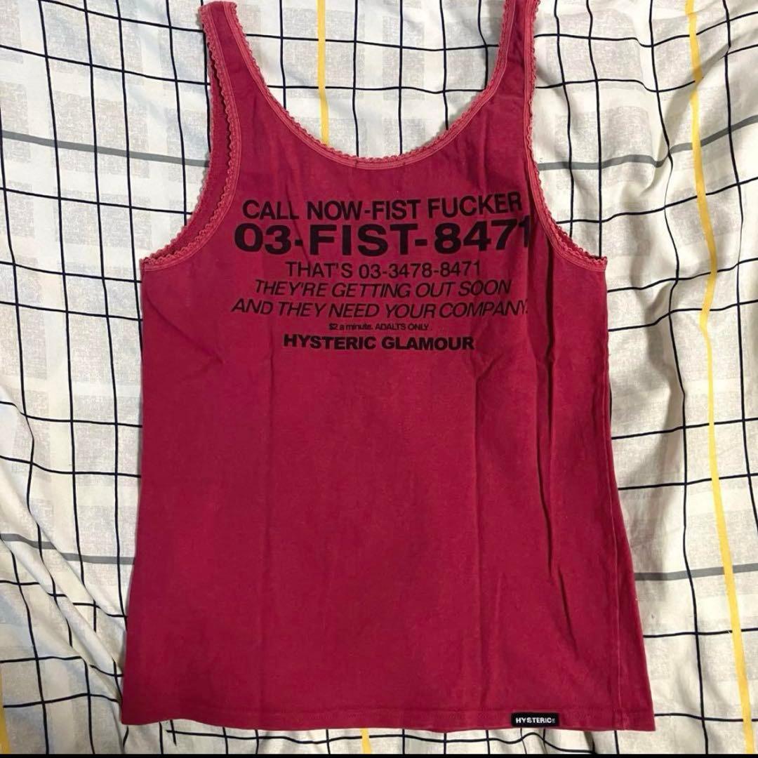 00's HYSTERIC GLAMOUR 総柄 タンクトップ