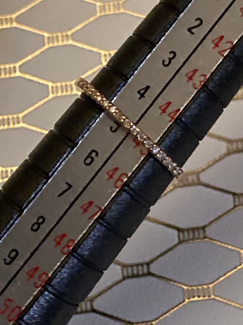 agete K10 ダイヤモンド 0.05ct 5号 ピンキーリング