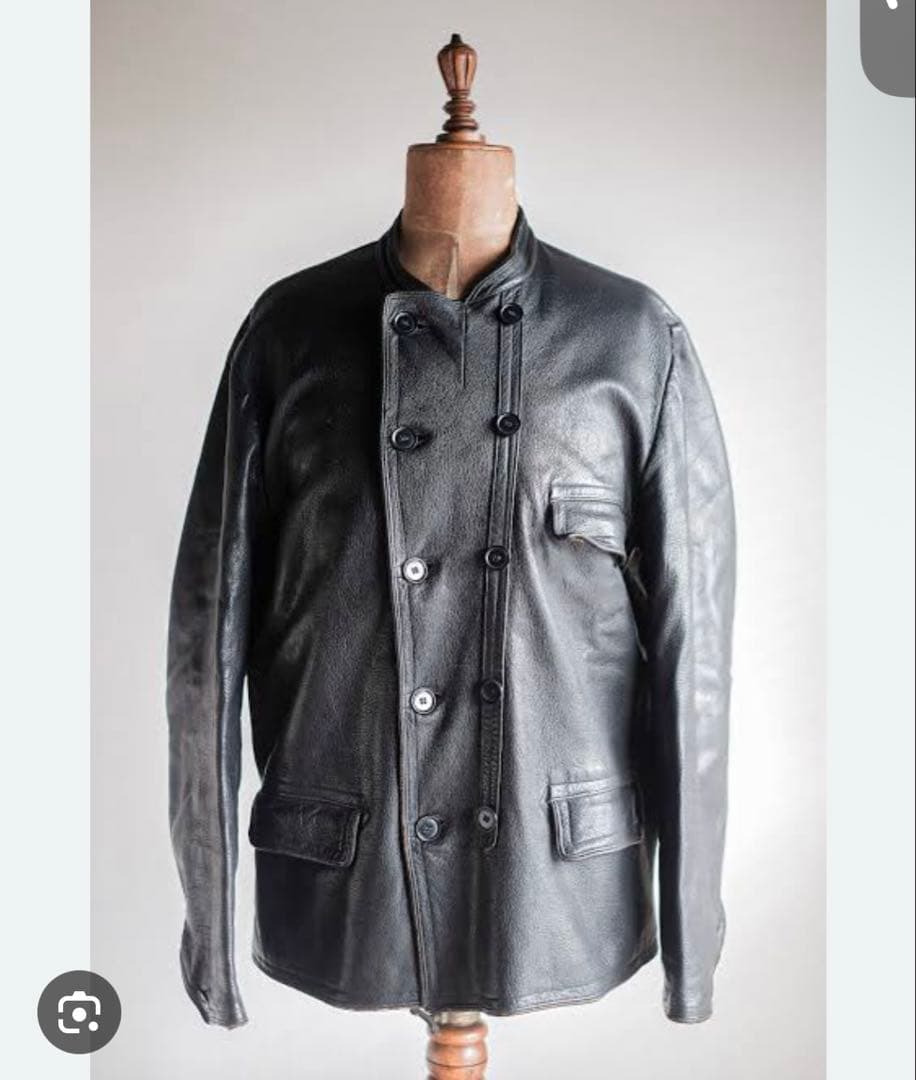 ジャケット・アウター 40's Swedish Double Breasted Leather