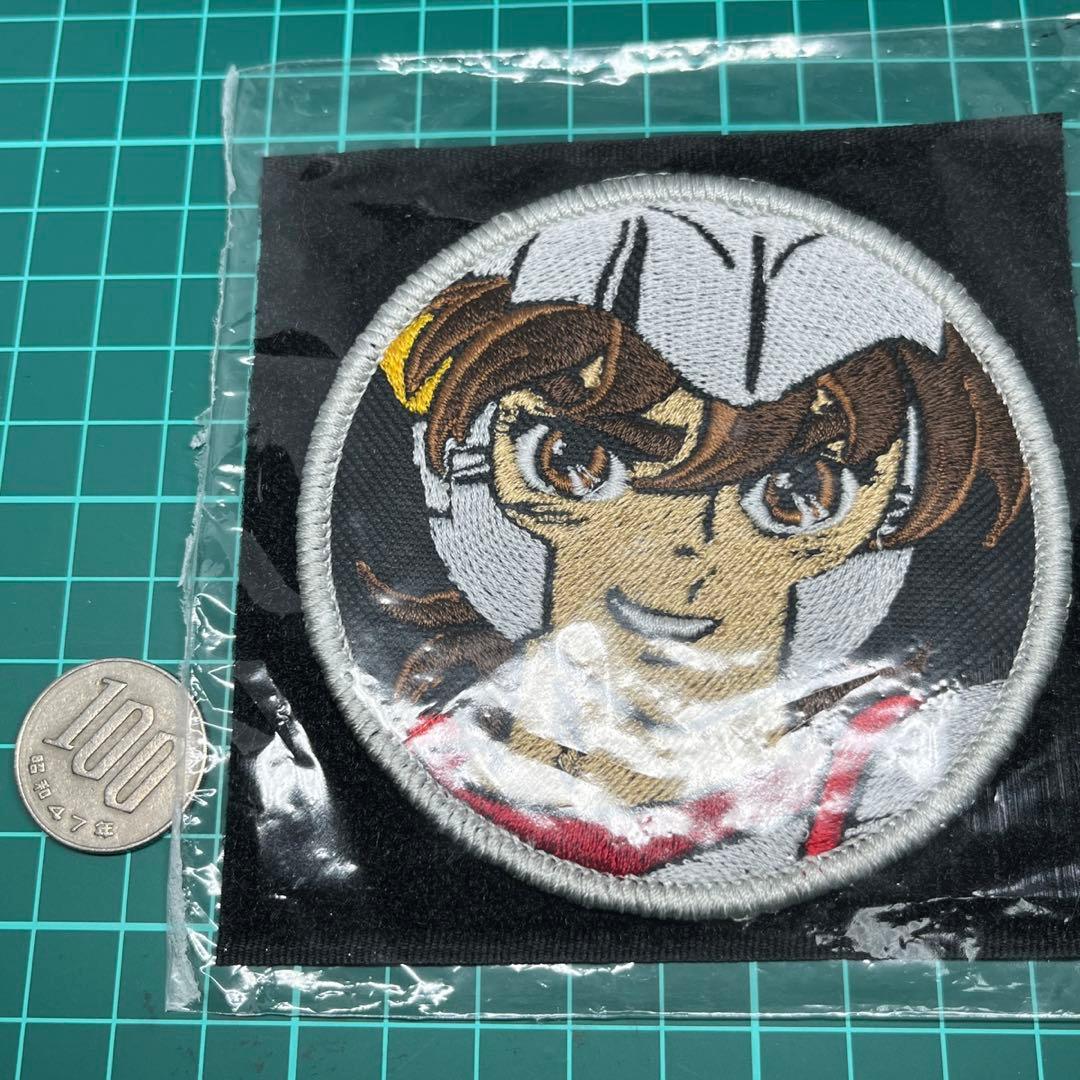 聖闘士星矢 ペガサス星矢刺繍ベルクロパッチ 直径約10cm
