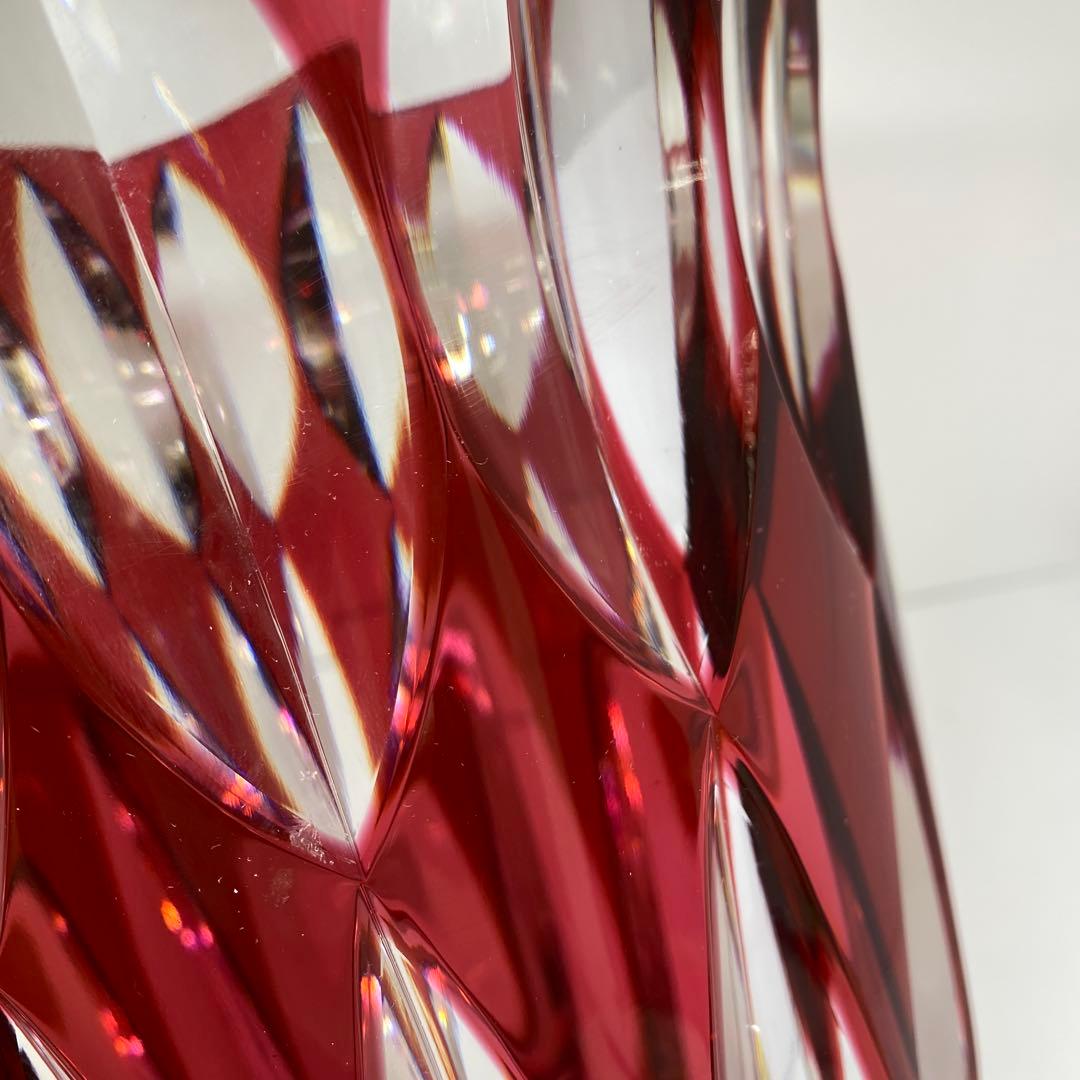 サンルイ　クリスタルカット　ベース　高さ27.4㎝トトオ　東な7-0921☆1F