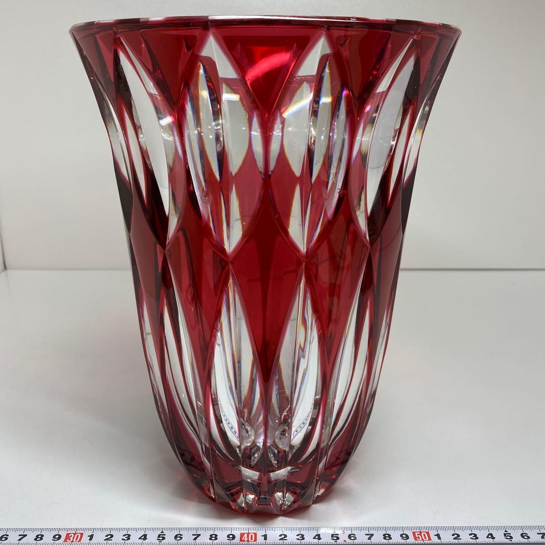 サンルイ　クリスタルカット　ベース　高さ27.4㎝トトオ　東な7-0921☆1F